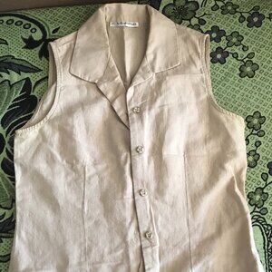 J. London women linen collared top